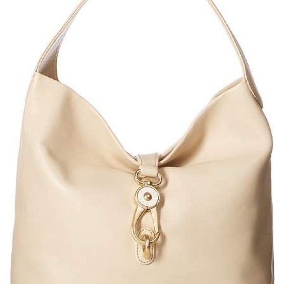 Dooney & Bourke Pebble Grain Logo Lock Bag - Bone - Picture 13 of 14